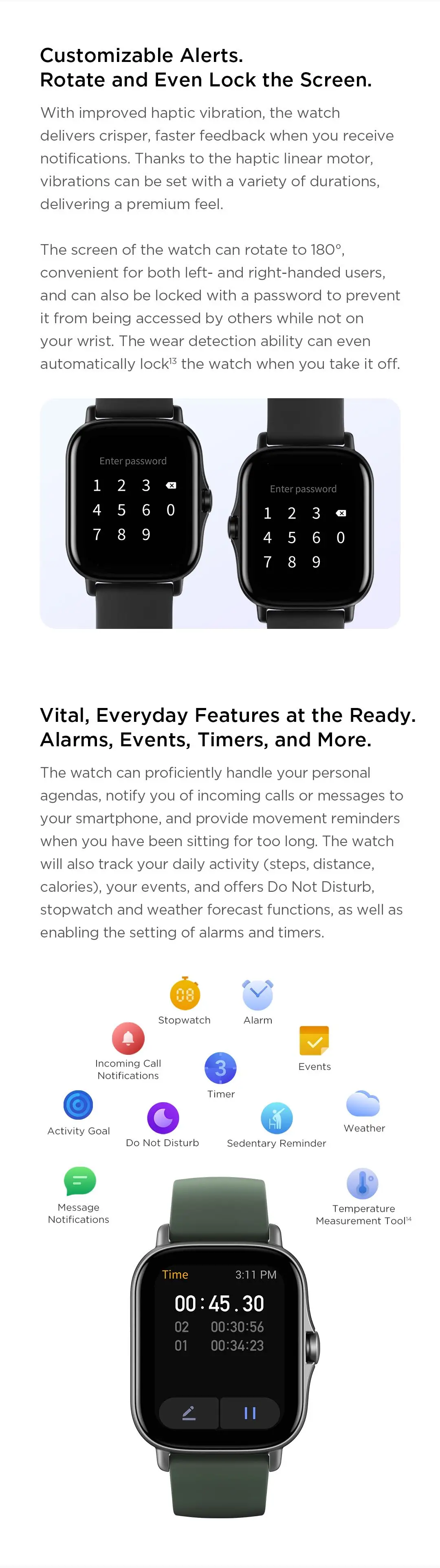 Amazfit GTS 2e Smartwatch Built-in Sports Modes GPS 5ATM Waterproof Smart Watch for Men Heart Rate Monitoring 95New No Box