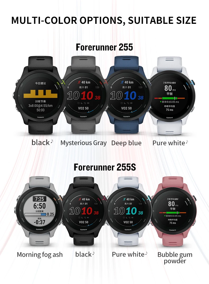 Garmin Forerunner 255 Professional Running Riding Swimming Triathlon Marathon Track and Field Training Smartwatch