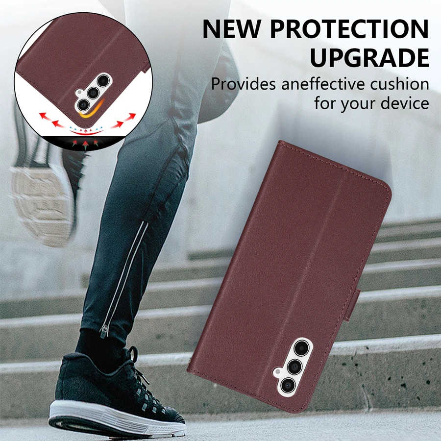 Wallet Magnetic Flip Leather Case For SamsungGalaxy A05s A06 A07 A12 A13 A14 A15 A16 A17 A24 A26 A34 A35 A36 A52 A53 A54 A55 A56
