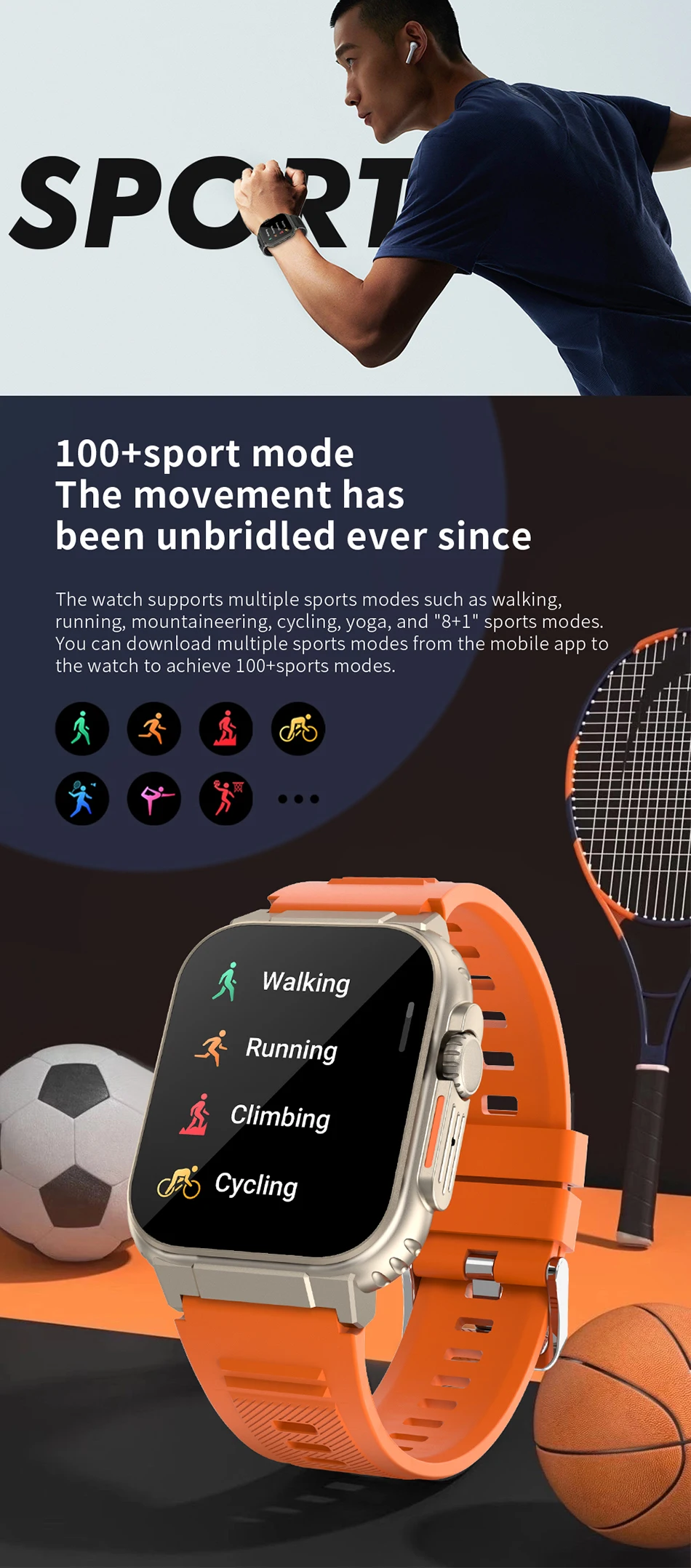 LIGE Bluetooth Call Men Smart Watch Women 600Mah Large Battery 100+ Sports Fitness Tracker Waterproof Local Music Smartwatch Man