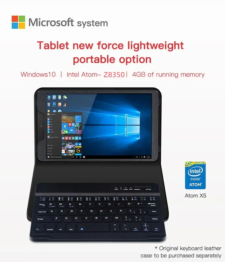 Hot Sale 4GB/8GB RAM 64GB/128GB ROM 8 INCH 64bit Windows 10 Tablets PC X5-Z8350 1.44GHz Quad-Core Mini Tablet Dual Camera