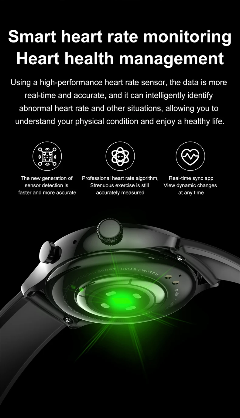 2026 New Smartwatch Women AMOLED HD Screen Always On Display Bluetooth Call IP68 Waterproof GPS Smart Men Watch For Android ios