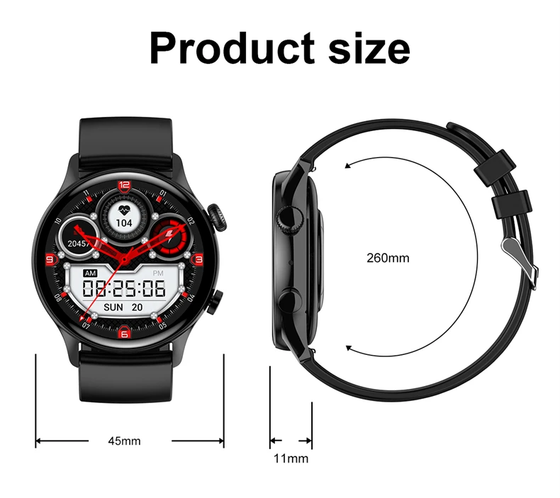 2026 New Smartwatch Women AMOLED HD Screen Always On Display Bluetooth Call IP68 Waterproof GPS Smart Men Watch For Android ios