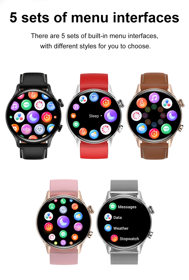 2026 New Smartwatch Women AMOLED HD Screen Always On Display Bluetooth Call IP68 Waterproof GPS Smart Men Watch For Android ios