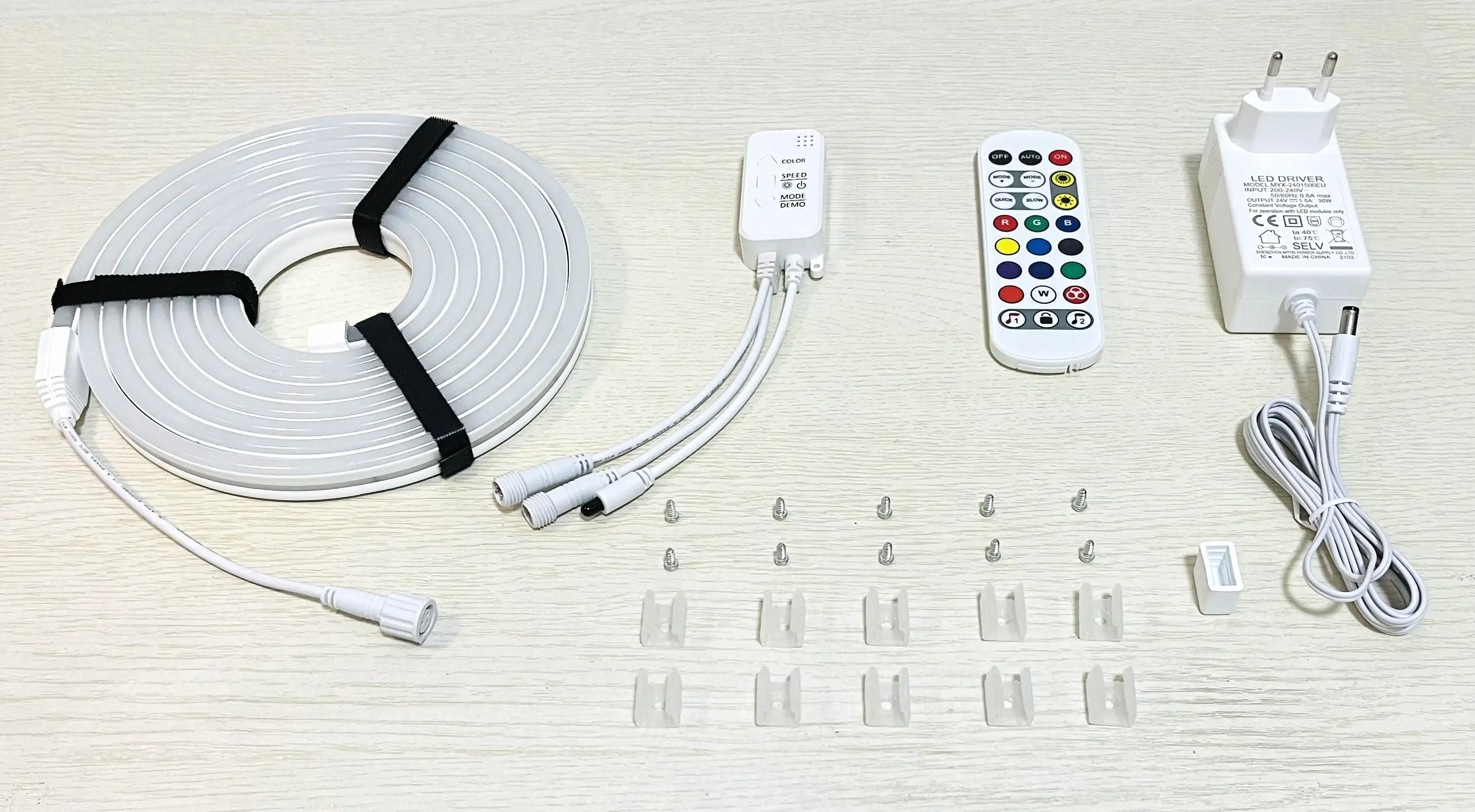 Tuya Smart Wifi Tube Neon Flexible RGBIC LED Strip Light Addressable RGB Tape Ambient Decor Lamp WS2811 for Alexa Google Home