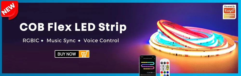Tuya Smart Wifi Tube Neon Flexible RGBIC LED Strip Light Addressable RGB Tape Ambient Decor Lamp WS2811 for Alexa Google Home