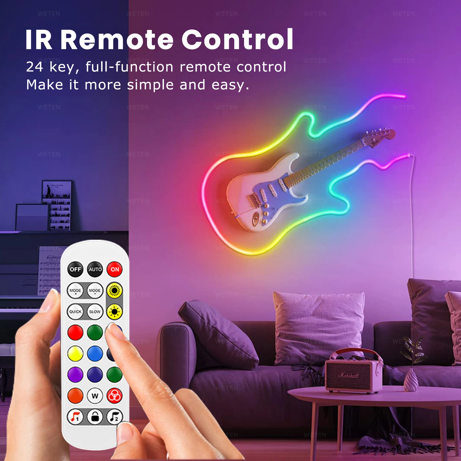 Tuya Smart Wifi Tube Neon Flexible RGBIC LED Strip Light Addressable RGB Tape Ambient Decor Lamp WS2811 for Alexa Google Home