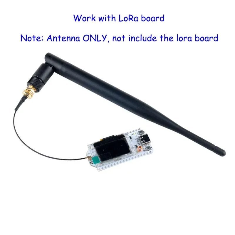 10pcs 868 / 915MHz Antenna 5DBi SMA Male with I-PX Extenstion Cable Omni-directional LoRa Antenna for LoRa32 Meshtastic IoT