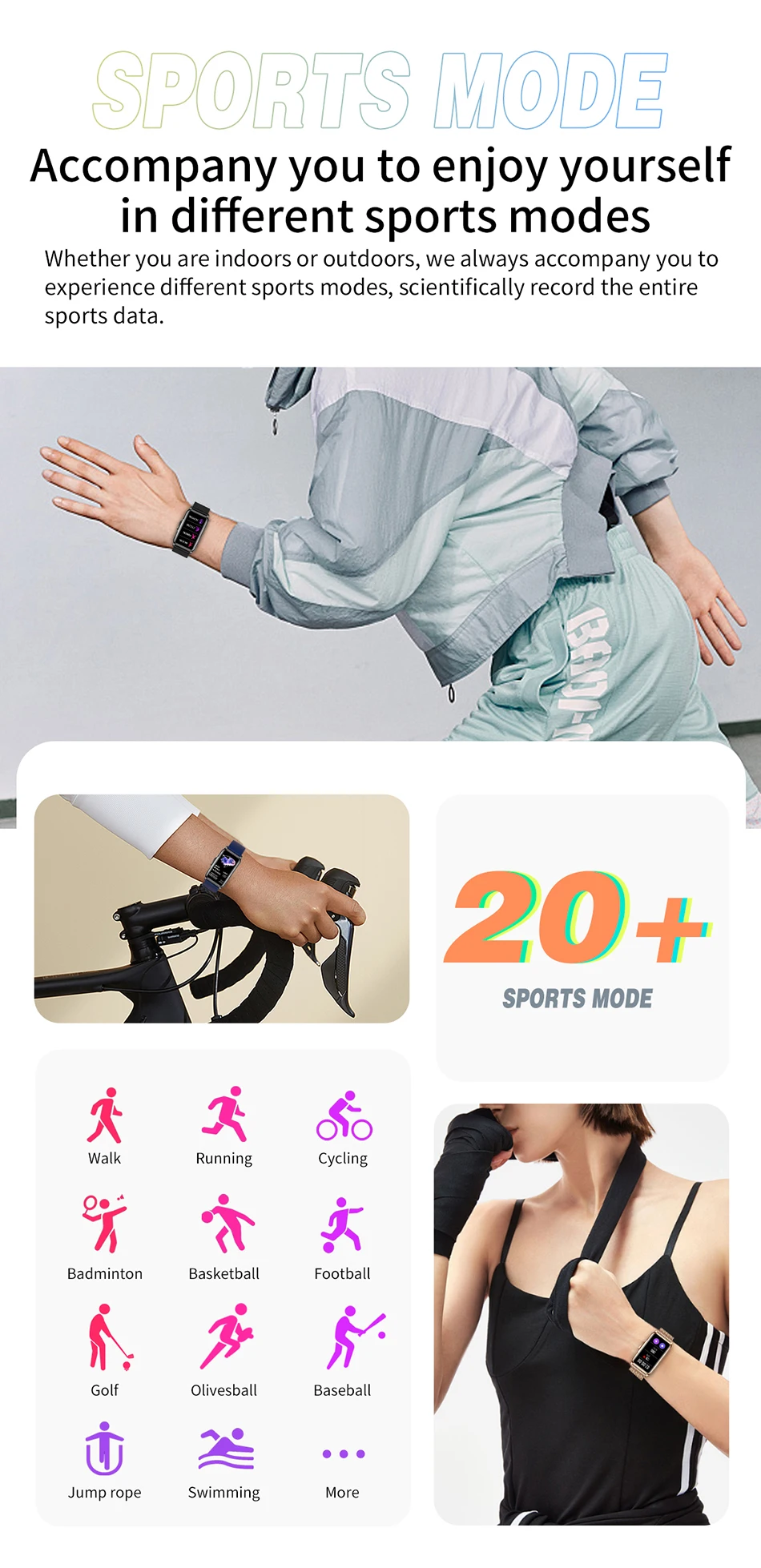 LIGE Smart Watch Women Full Touch Screen Bluetooth Call IP67 Waterproof Sports Fitness Tracker Smartwatch Women