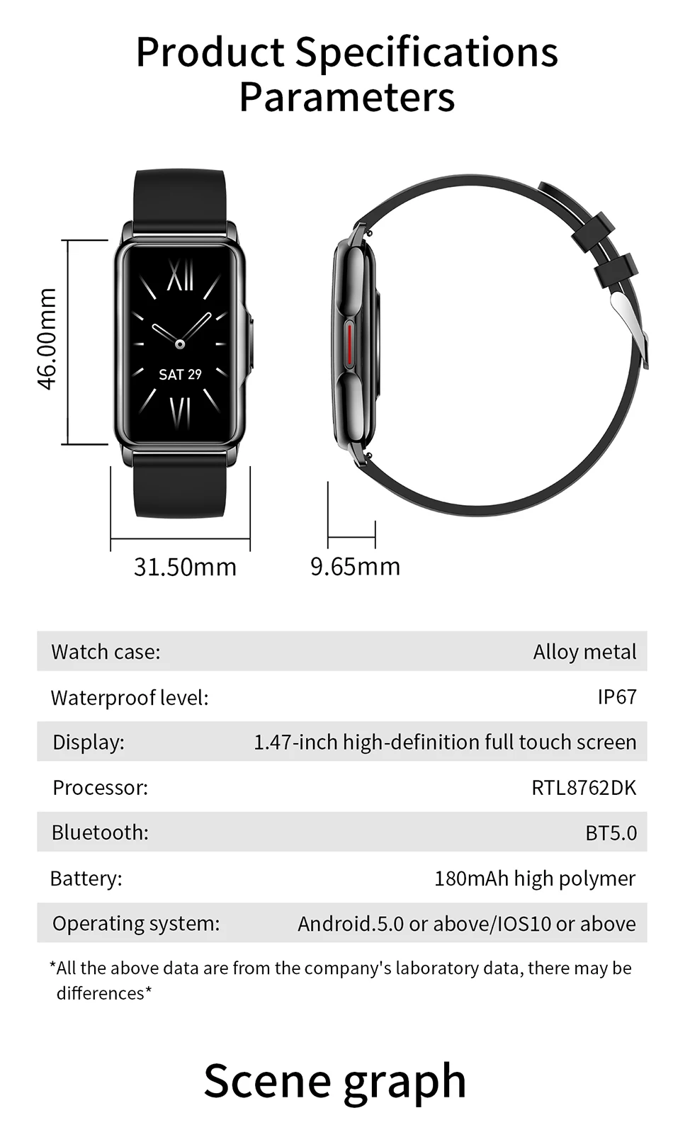 LIGE Smart Watch Women Full Touch Screen Bluetooth Call IP67 Waterproof Sports Fitness Tracker Smartwatch Women