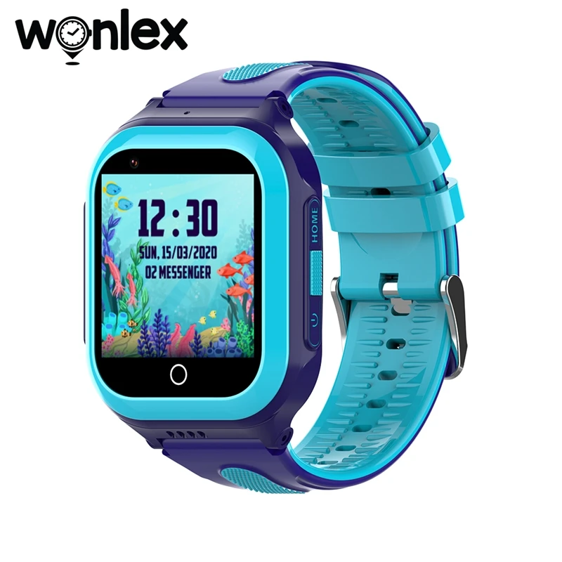 Wonlex Kids Smart Watch WiFi GPS LBS Tracker 4G Video Camera Phone Watch KT24SPlus Android8.1 Whatsapp