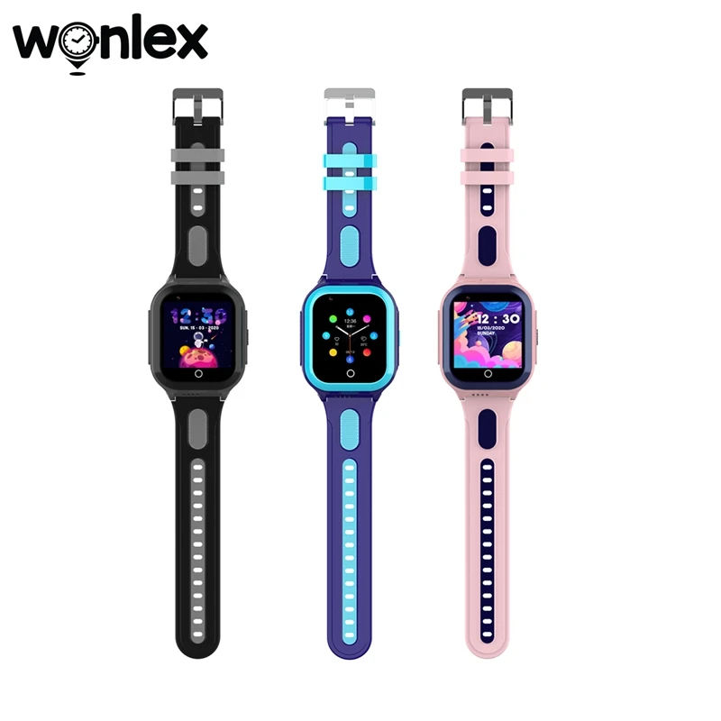 Wonlex Kids Smart Watch WiFi GPS LBS Tracker 4G Video Camera Phone Watch KT24SPlus Android8.1 Whatsapp