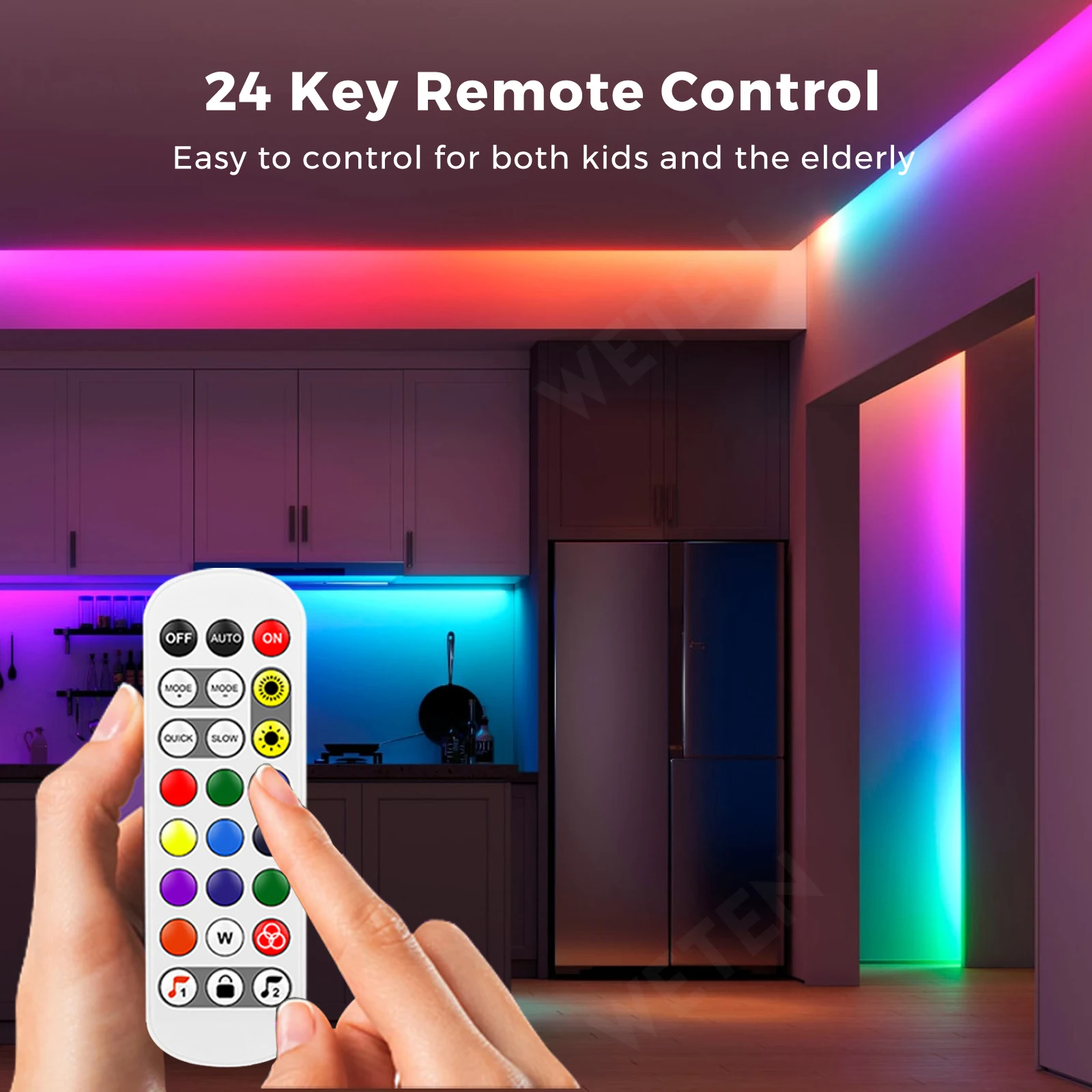 Tuya Smart WIFI RGBIC COB LED Strip Light Tape Addressable Flexible RGB Neon LED Light 24V APP Control Support Alexa Google Home