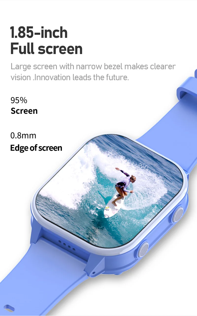 4G Smart Watch Kid SOS GPS WiFi Wristwatch Whatsapp KT19Pro MAX Android8.1 with Video Call Camera Monitor Children Smartwatch