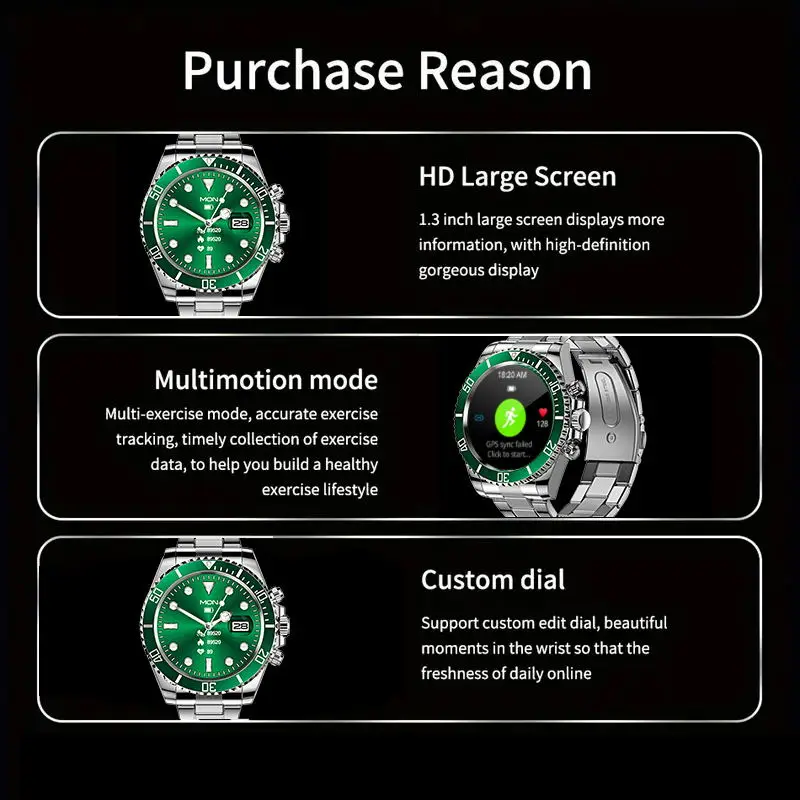 Aiweile AW12 New Style Luxury Smart Watch Dials Answer Call For Men Waterproof Sport Digital Business Watch For Gift