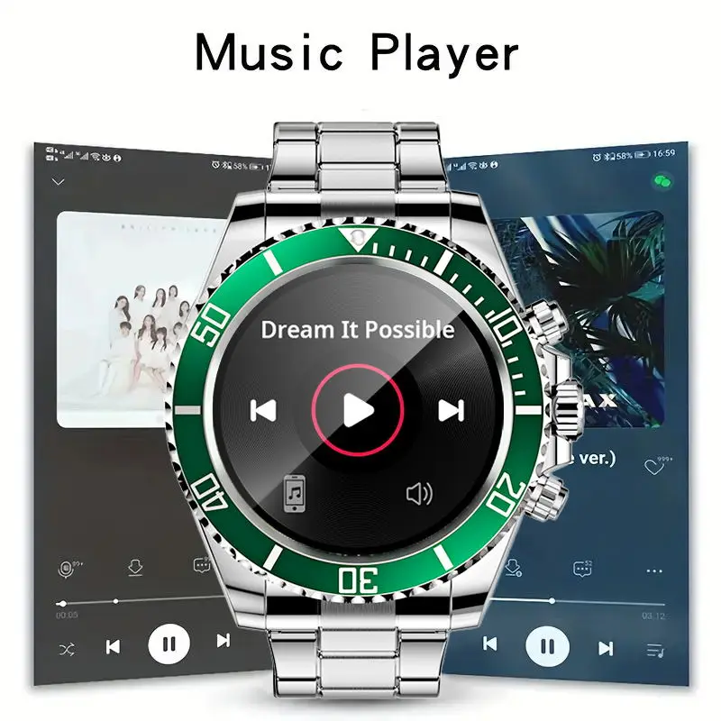 Aiweile AW12 New Style Luxury Smart Watch Dials Answer Call For Men Waterproof Sport Digital Business Watch For Gift