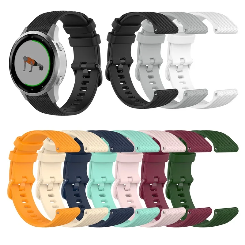 30PCS Smart Watch Strap for Garmin Forerunner 265 255 245 Vivoactive 5 4 4s Venu 3 3S SQ2 Silicone Bracelet Band 18mm 20mm 22mm