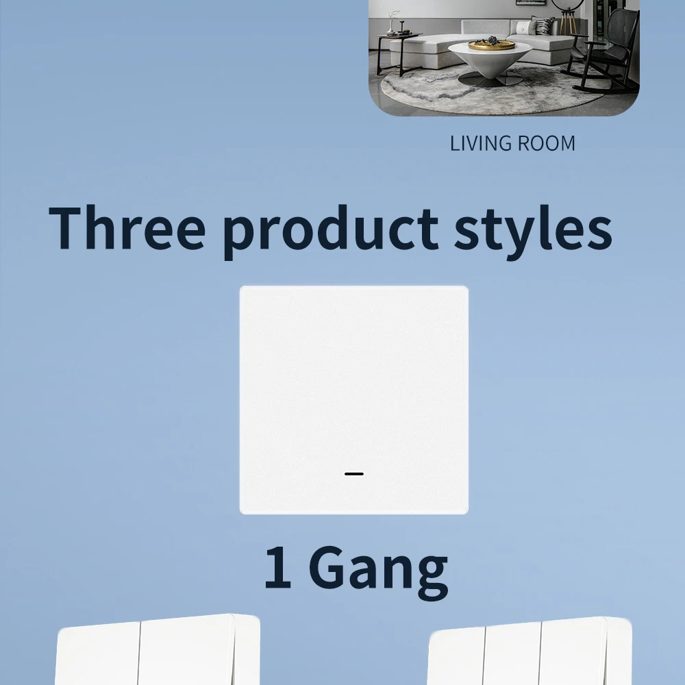 IHSENO Tuya ZigBee Smart Scene Switch Wireless Free Sticker Wall Scene Switch Push Button Battery Powered Transmitter Smart Life