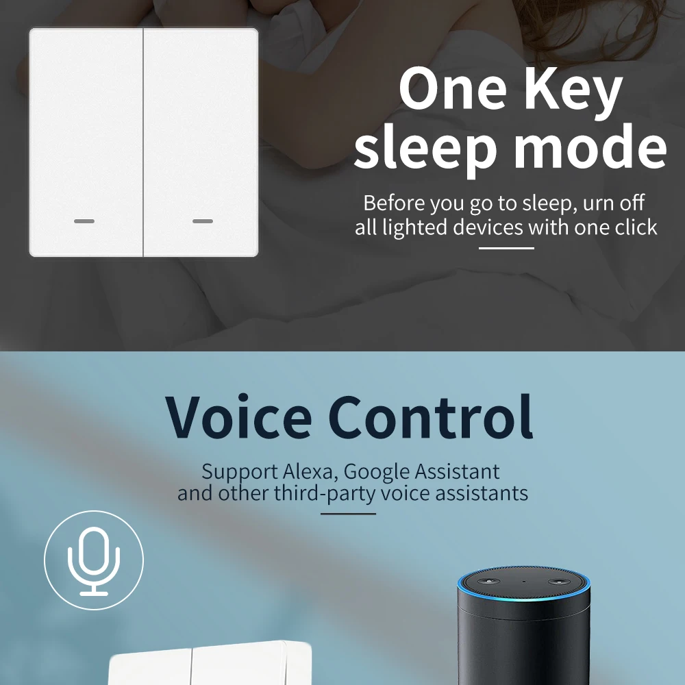 IHSENO Tuya ZigBee Smart Scene Switch Wireless Free Sticker Wall Scene Switch Push Button Battery Powered Transmitter Smart Life