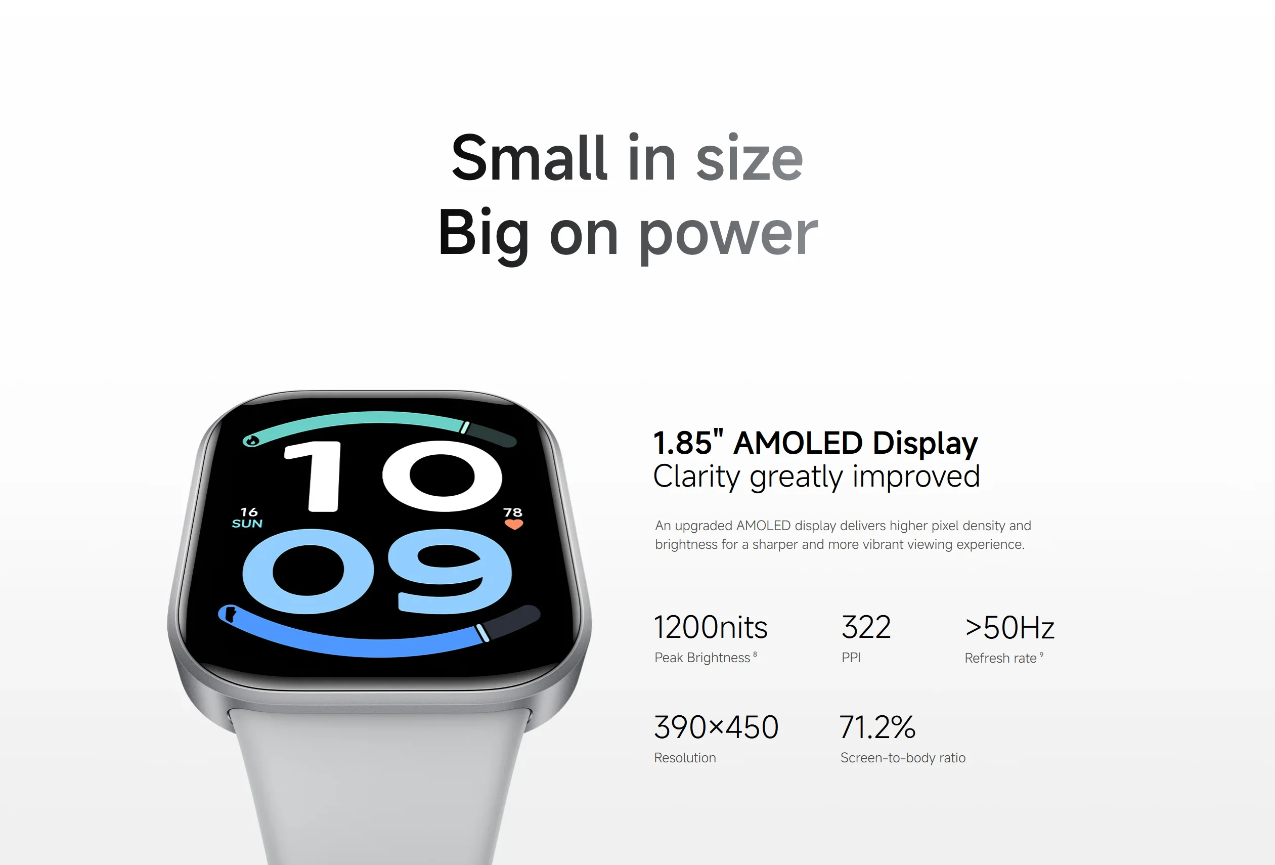 Xiaomi Redmi Watch 6 Active Smartwatch Global Version 1.85'' Display Up to 18 Days of Battery Life 140+ Workout Modes IP68