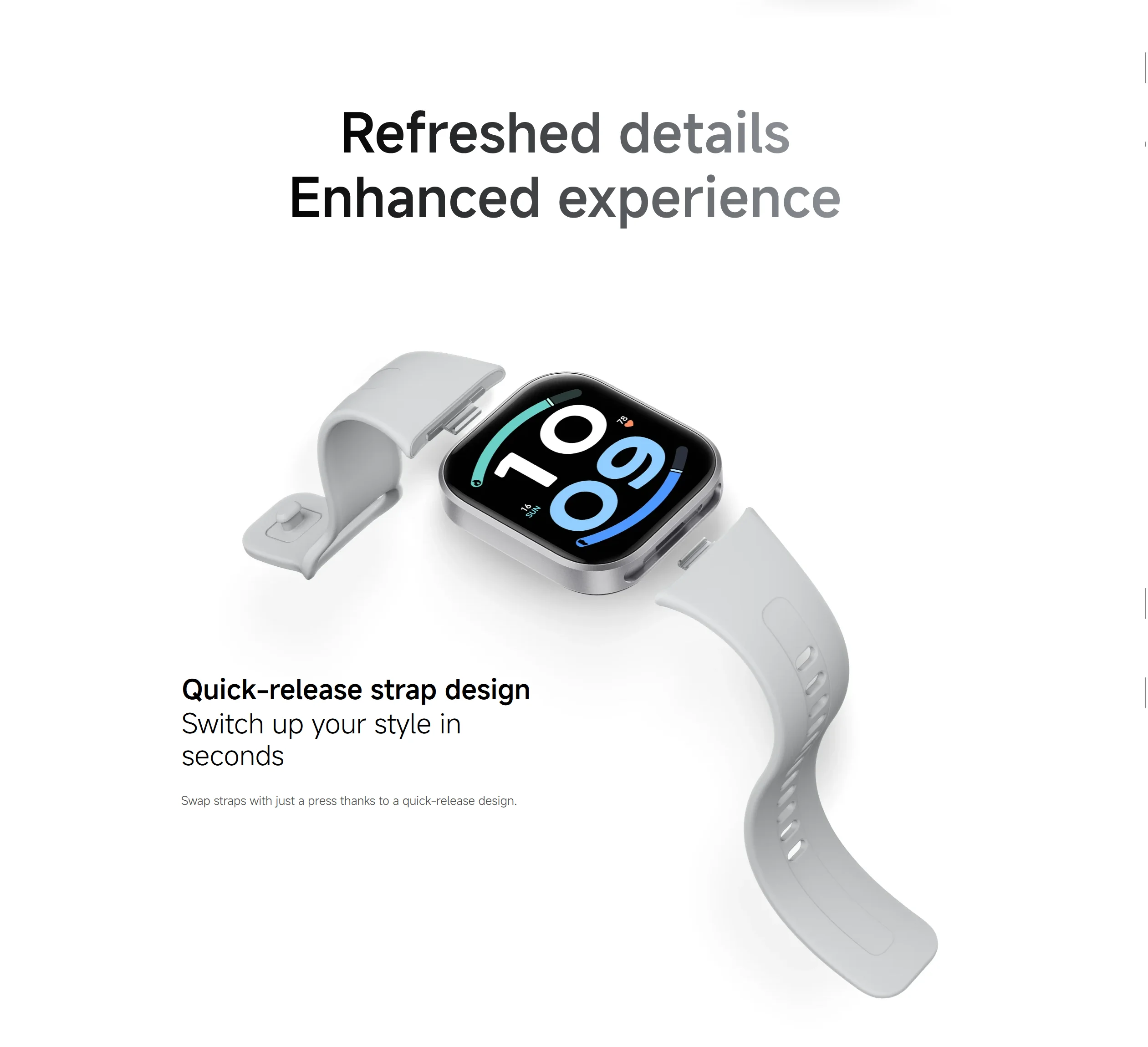 Xiaomi Redmi Watch 6 Active Smartwatch Global Version 1.85'' Display Up to 18 Days of Battery Life 140+ Workout Modes IP68