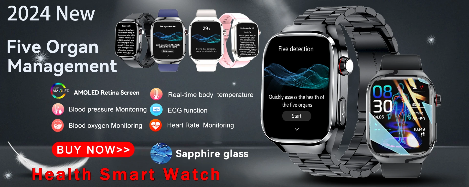New 2.01-inch Outdoor Men Smart Watch 3ATM Waterproof Bracelet 600Mah Battery Compass LED Flashlight Bluetooth Call Smartwatches