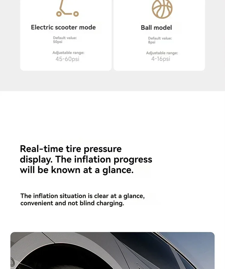 Xiaomi Mijia Air Pump 2 pro Portable Electric Inflator Pump Digital Display Inflator 150psi Max Basketball Tire 2500mAh Bike Car