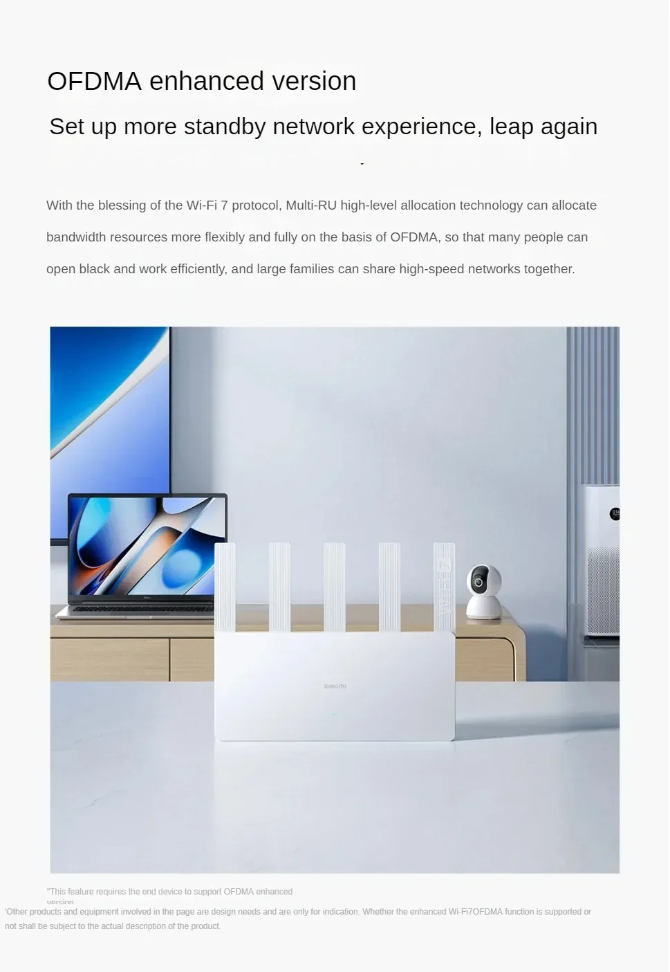 XIAOMI Router BE5000 WiFi 7 5011Mbps 2.5GHz Network Port 512MB Memory Dual Broadband Access Network Security Protection CN