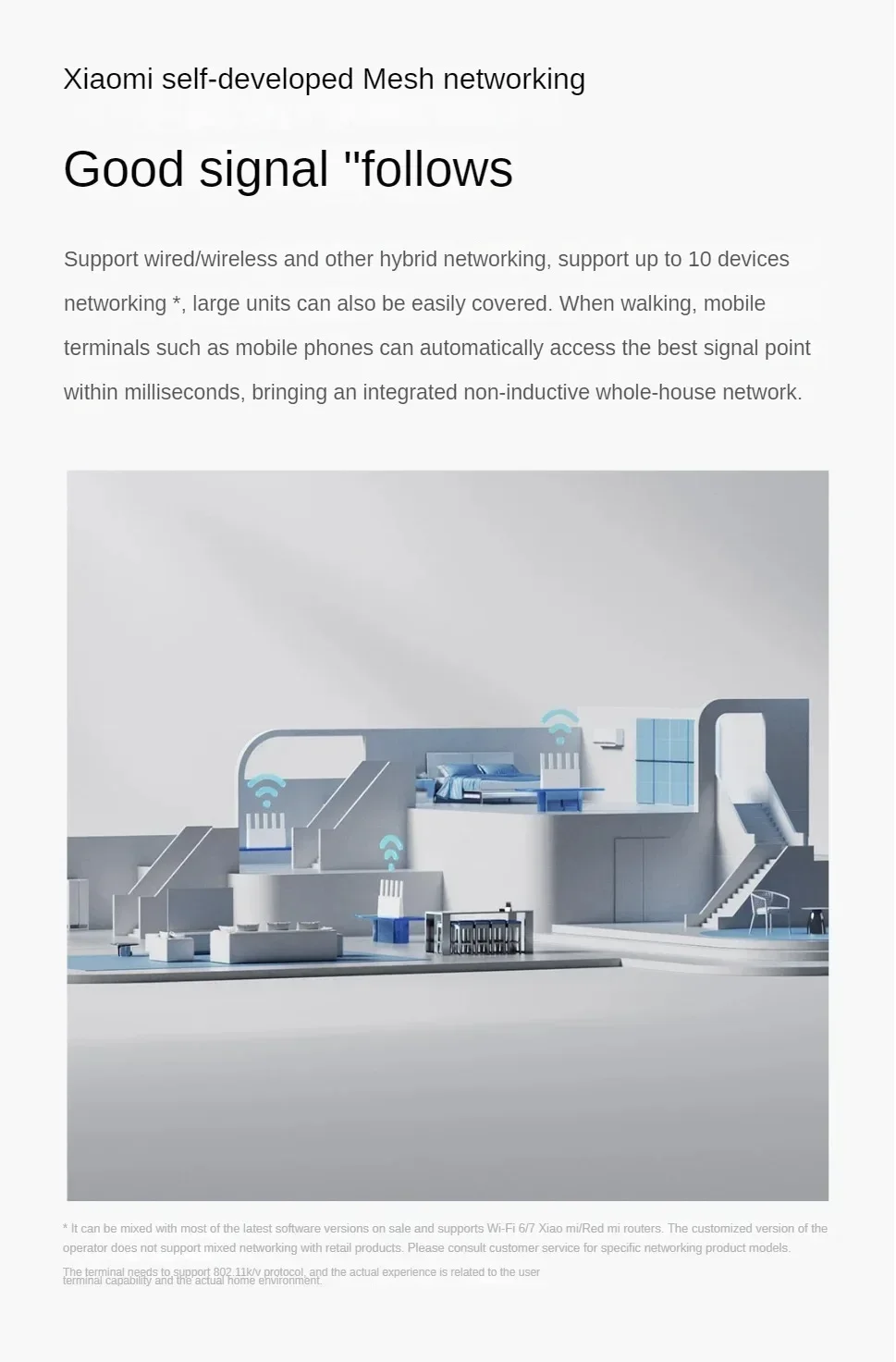 XIAOMI Router BE5000 WiFi 7 5011Mbps 2.5GHz Network Port 512MB Memory Dual Broadband Access Network Security Protection CN