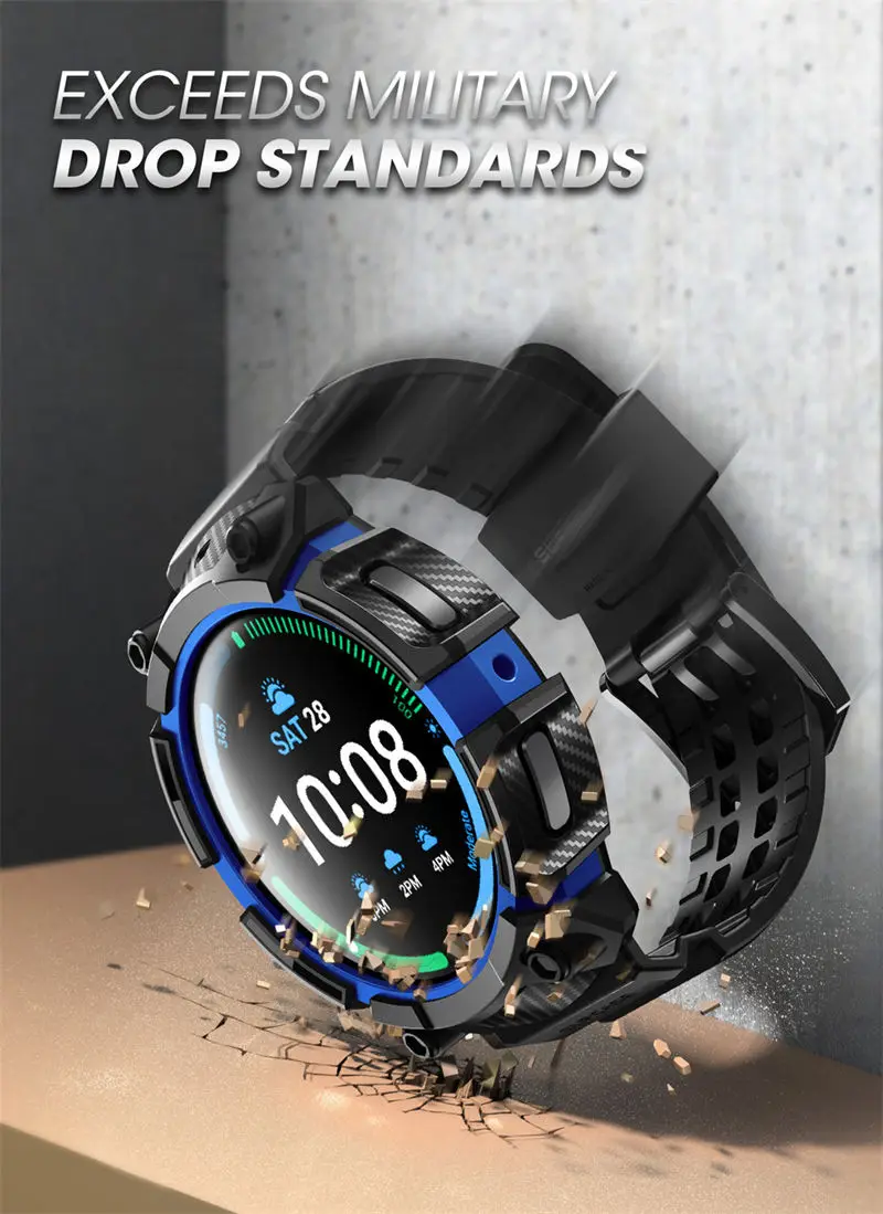 SUPCASE For Samsung Galaxy Watch 5 Pro Case 45mm (2022) UB Pro Rugged Protective Case with Strap Bands For Galaxy Watch 5 Pro