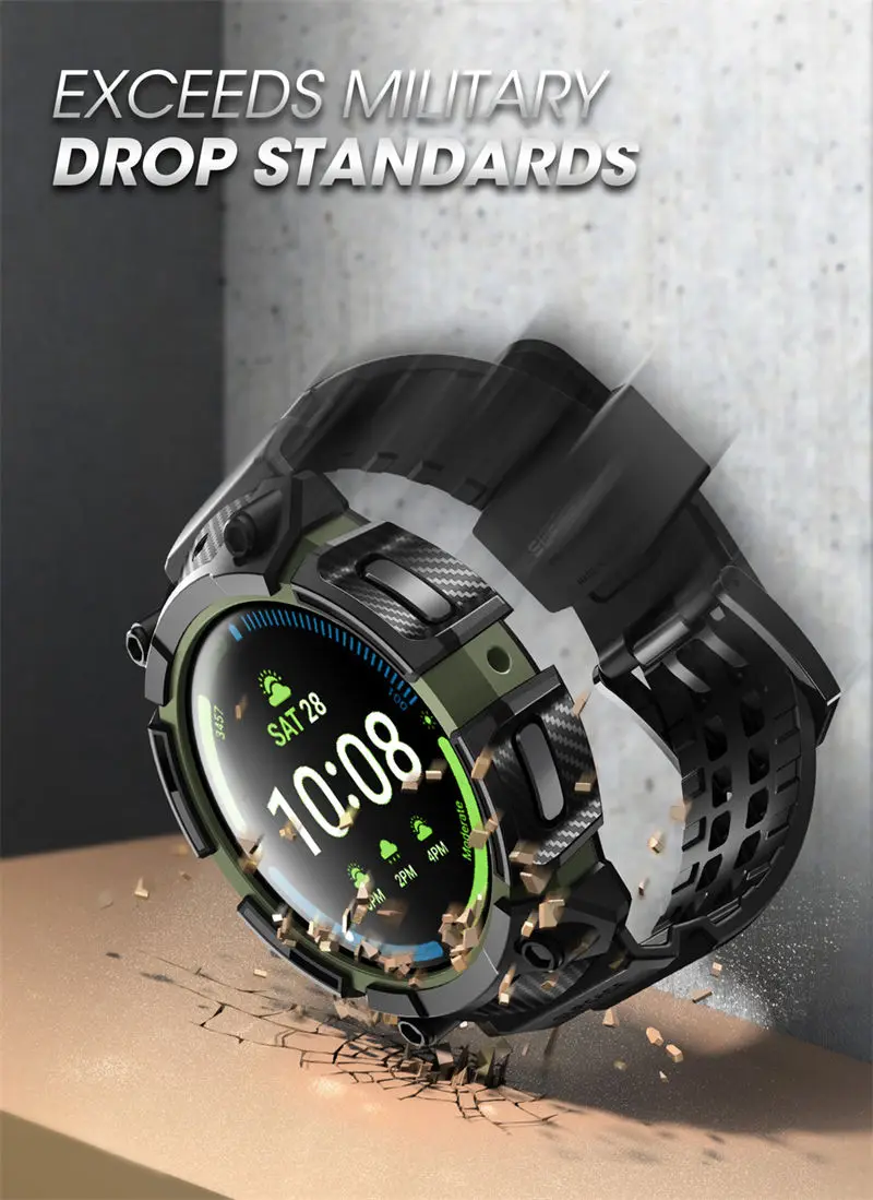 SUPCASE For Samsung Galaxy Watch 5 Pro Case 45mm (2022) UB Pro Rugged Protective Case with Strap Bands For Galaxy Watch 5 Pro
