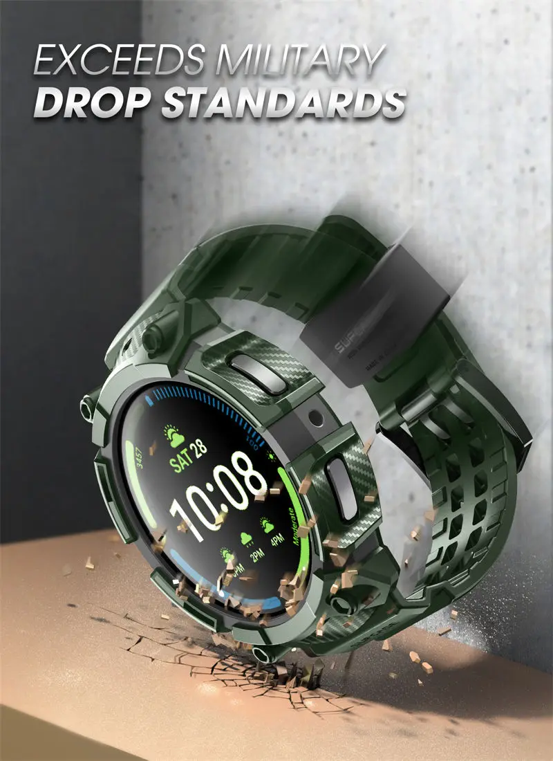 SUPCASE For Samsung Galaxy Watch 5 Pro Case 45mm (2022) UB Pro Rugged Protective Case with Strap Bands For Galaxy Watch 5 Pro