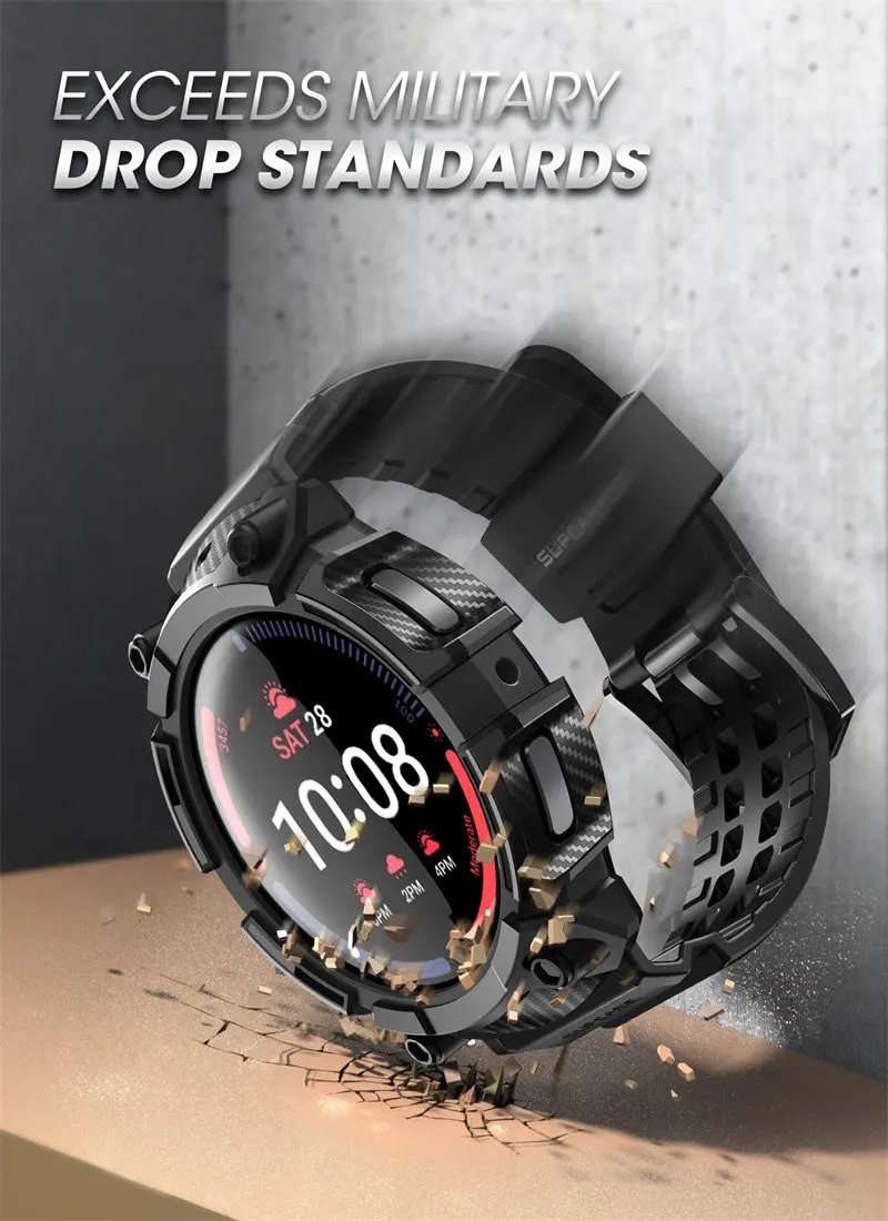 SUPCASE For Samsung Galaxy Watch 5 Pro Case 45mm (2022) UB Pro Rugged Protective Case with Strap Bands For Galaxy Watch 5 Pro