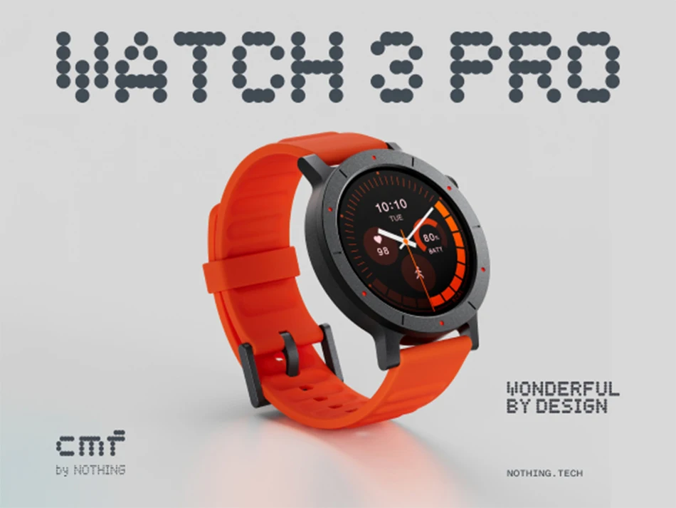 Nothing CMF Watch 3 Pro Global Version 1.43"AMOLED Dual-Band GPS Bluetooth Call smartwatch 131 Sports modes Blood Oxygen Monitor