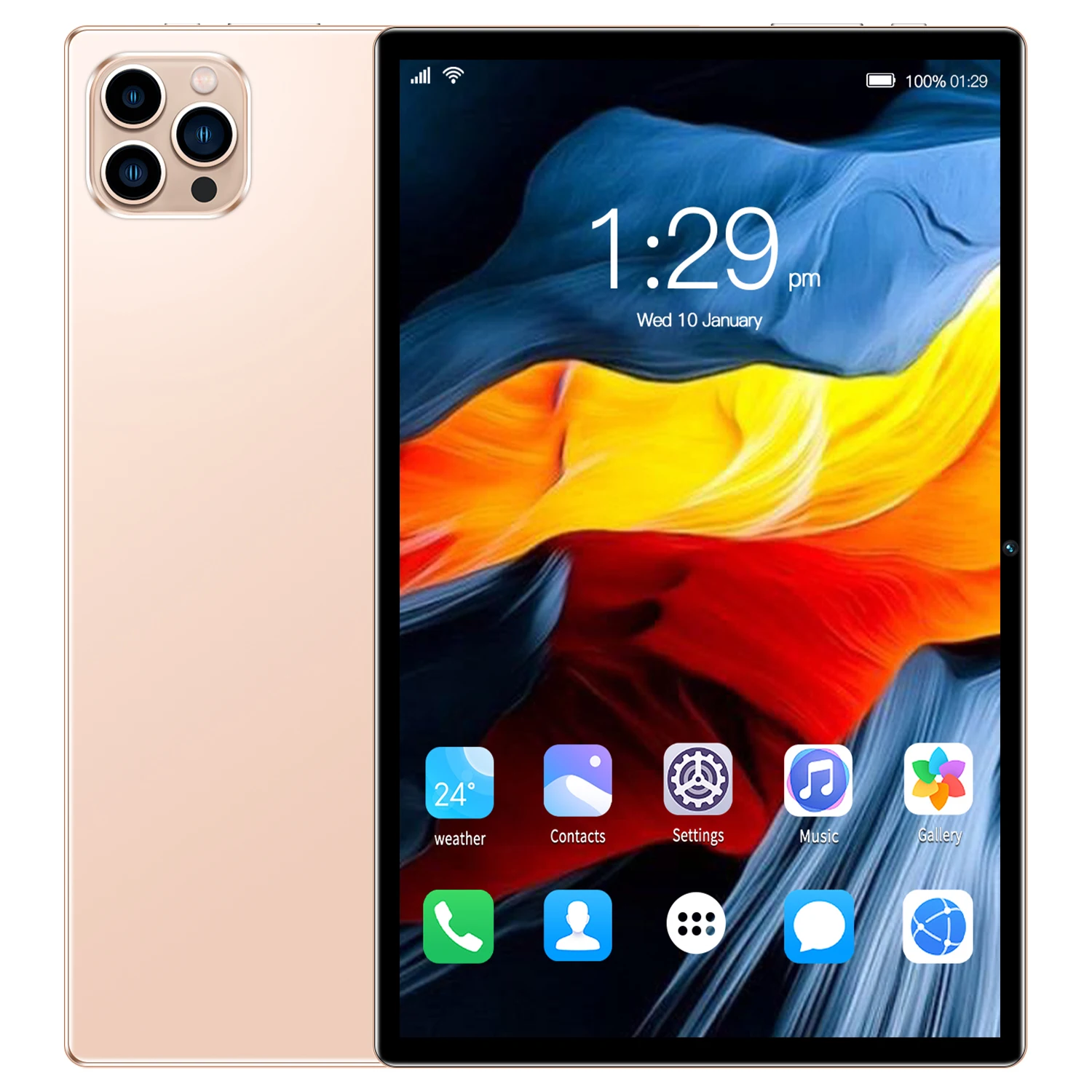 New 10.1-inch Tablet Pc 4GB RAM 64 ROM Supports video Calls Dual cameras Google Octa core Android 11.0 5000mAh Battery