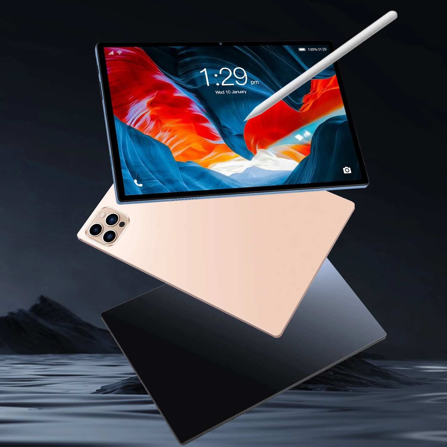 New 10.1-inch Tablet Pc 4GB RAM 64 ROM Supports video Calls Dual cameras Google Octa core Android 11.0 5000mAh Battery