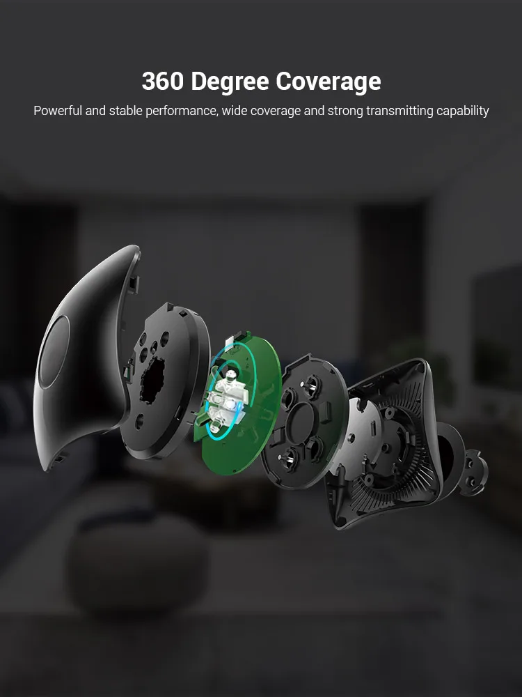 BroadLink RM4 Pro+ HTS2 Version Wireless Universal Remote Hub withTemp and Humidity Sensor Smart Home Solution