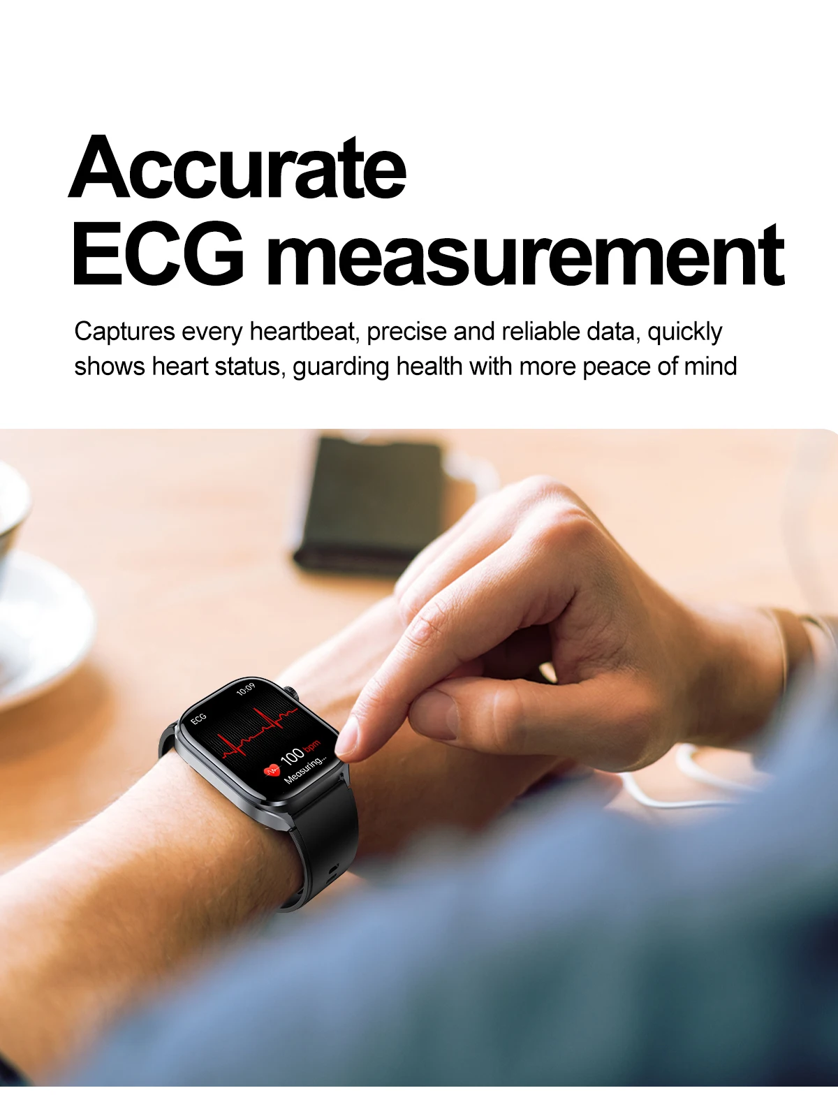 2026 New Body Fat Analysis Health Smart Watch For Men Women ECG Heart Uric Acid Blood Pressure 2.0" AMOLED Clock Call Smartwatch