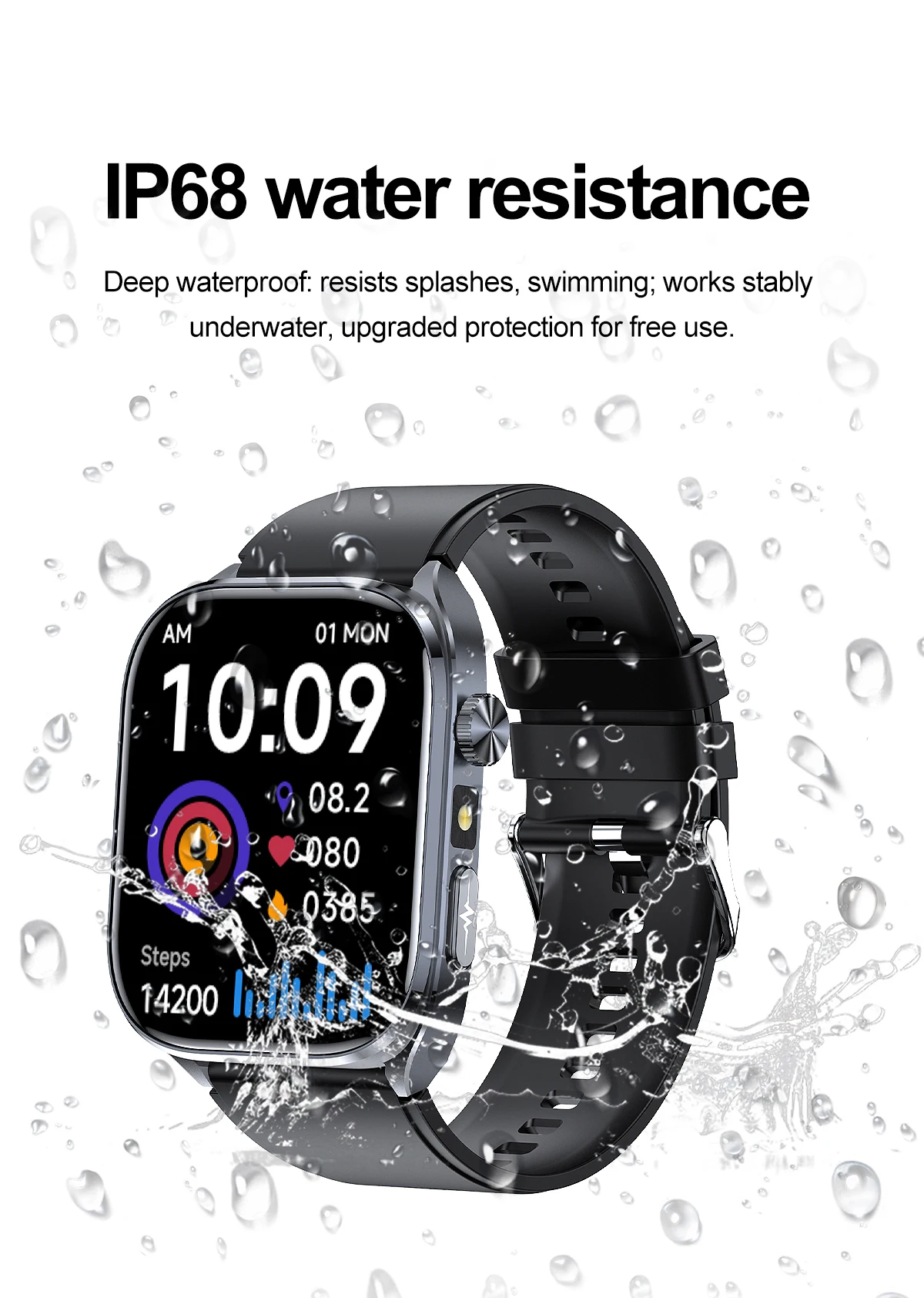 2026 New Body Fat Analysis Health Smart Watch For Men Women ECG Heart Uric Acid Blood Pressure 2.0" AMOLED Clock Call Smartwatch