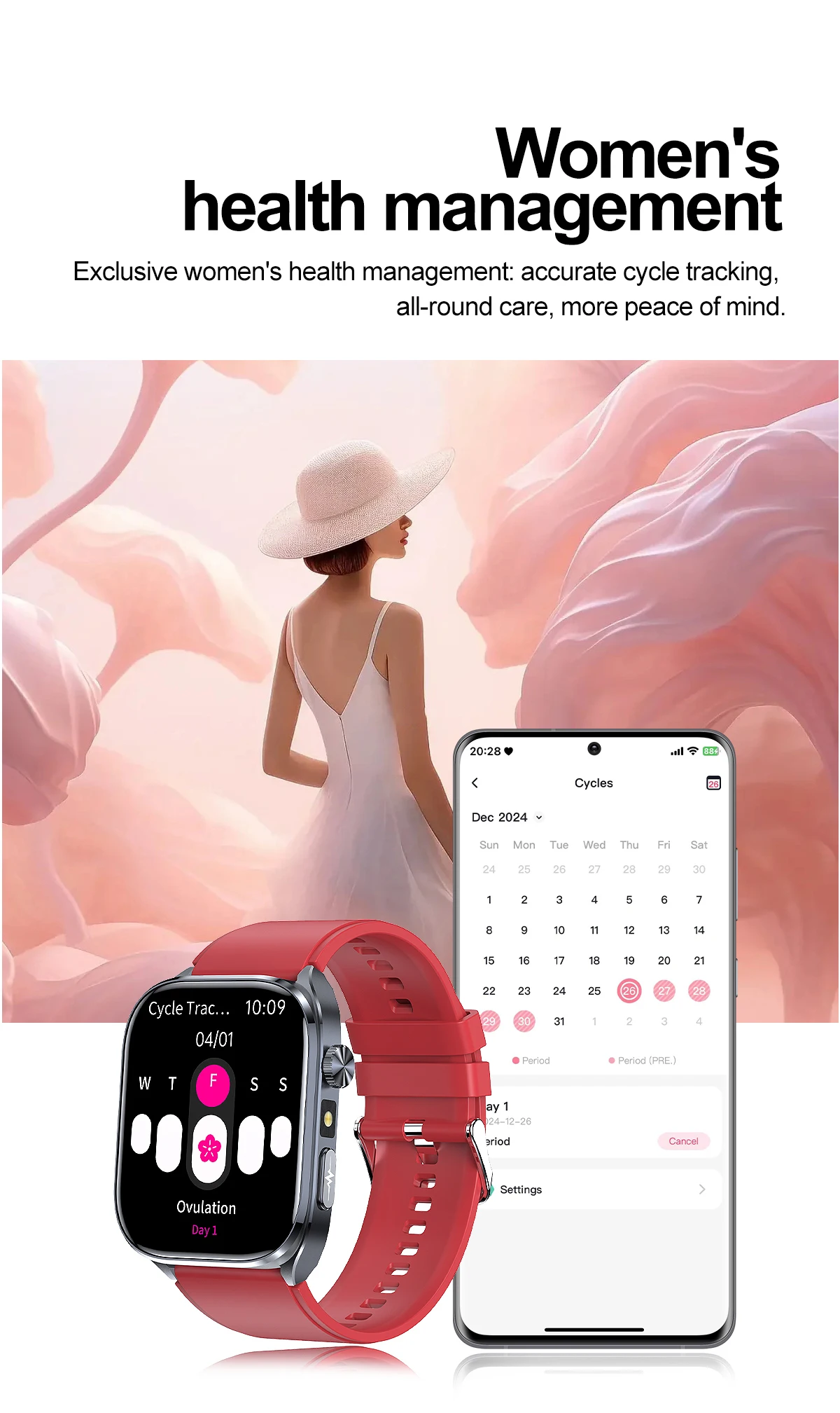 2026 New Body Fat Analysis Health Smart Watch For Men Women ECG Heart Uric Acid Blood Pressure 2.0" AMOLED Clock Call Smartwatch