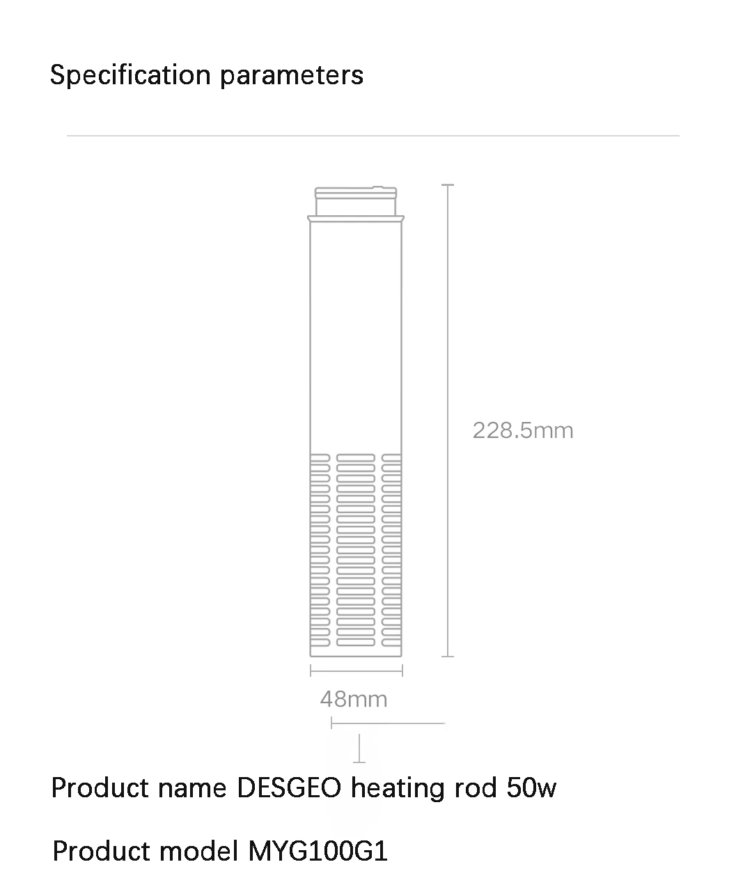 dedicated For mijia Smart Fish Tank 50W Heater Smart MYG100G1 Constant Temperature and Precise Temperature Control