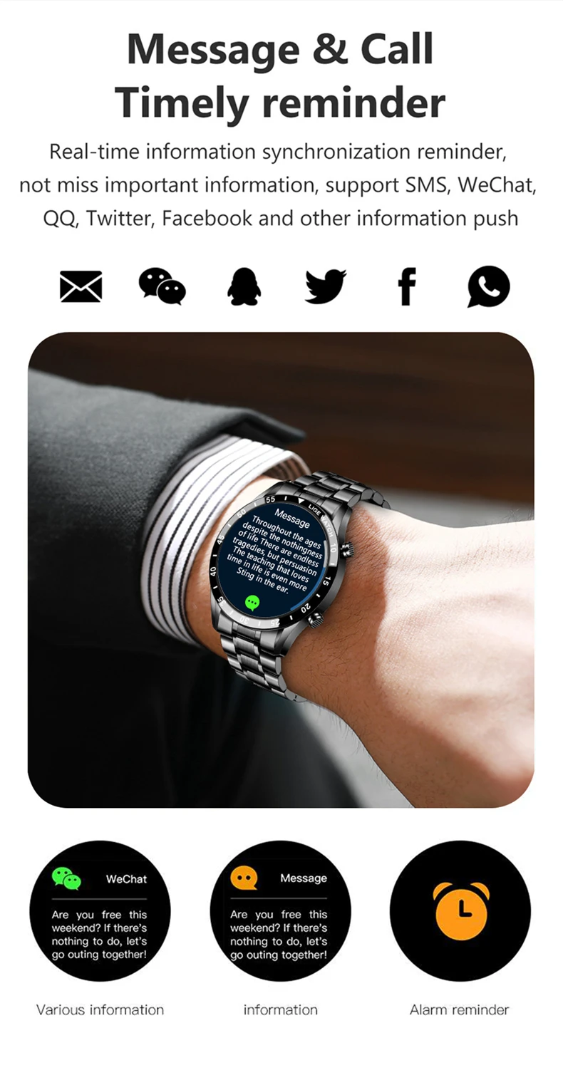 LIGE 2026 Smart Watch For Men Full Circle Touch Screen Bluetooth Call Men Smartwatch Waterproof Sport Activity Fitness Watch+Box
