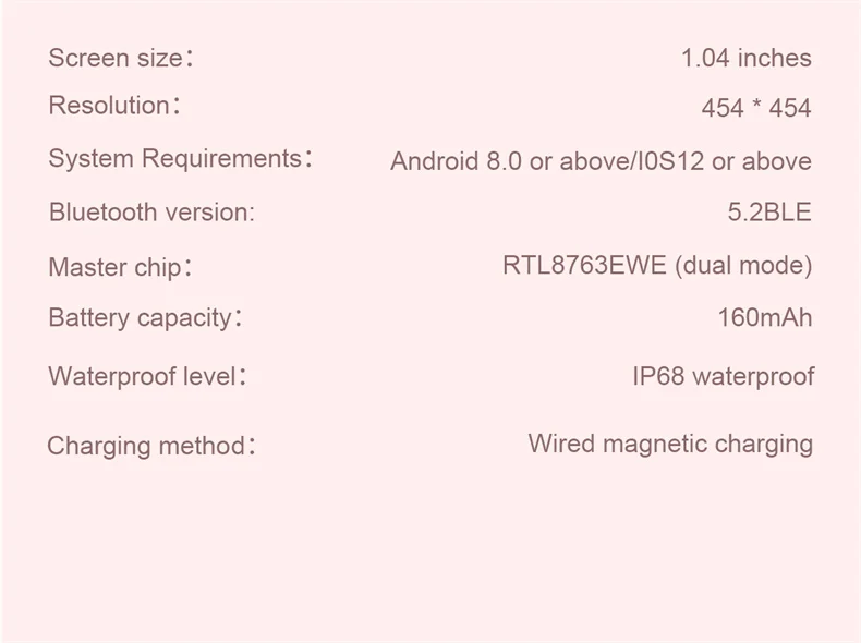 1.04 inch AMOLED Screen Fashion Ladies Smart Watch Screen Always Display Bluetooth Call Smartwatch Metal Body Small Screen Watch