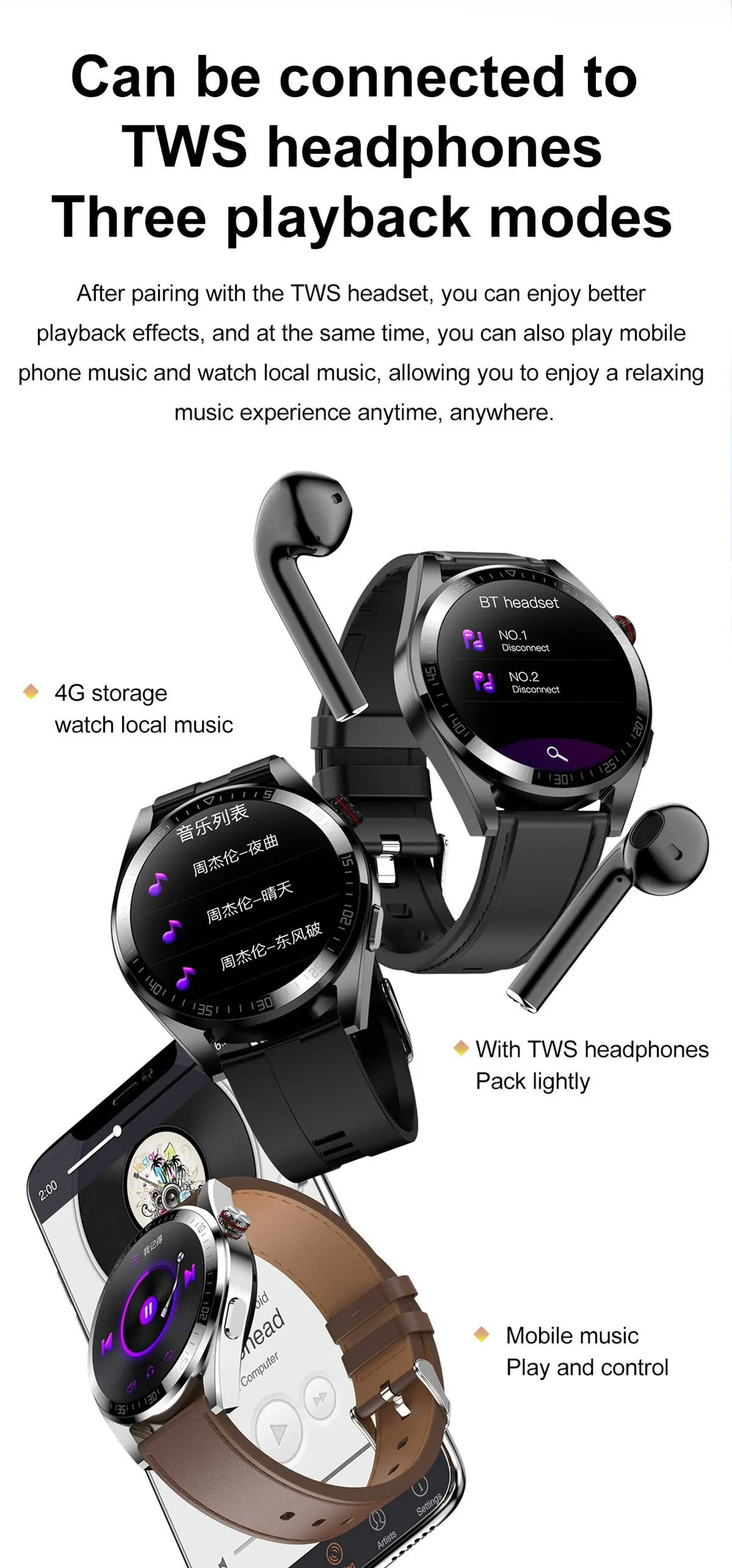 Z30 Pro Smart Watch Men Women Waterproof Wrist Watches 1.43" AMOLED Smartwatch Men Fitness Bracelet Local Music Wristwatch Clock