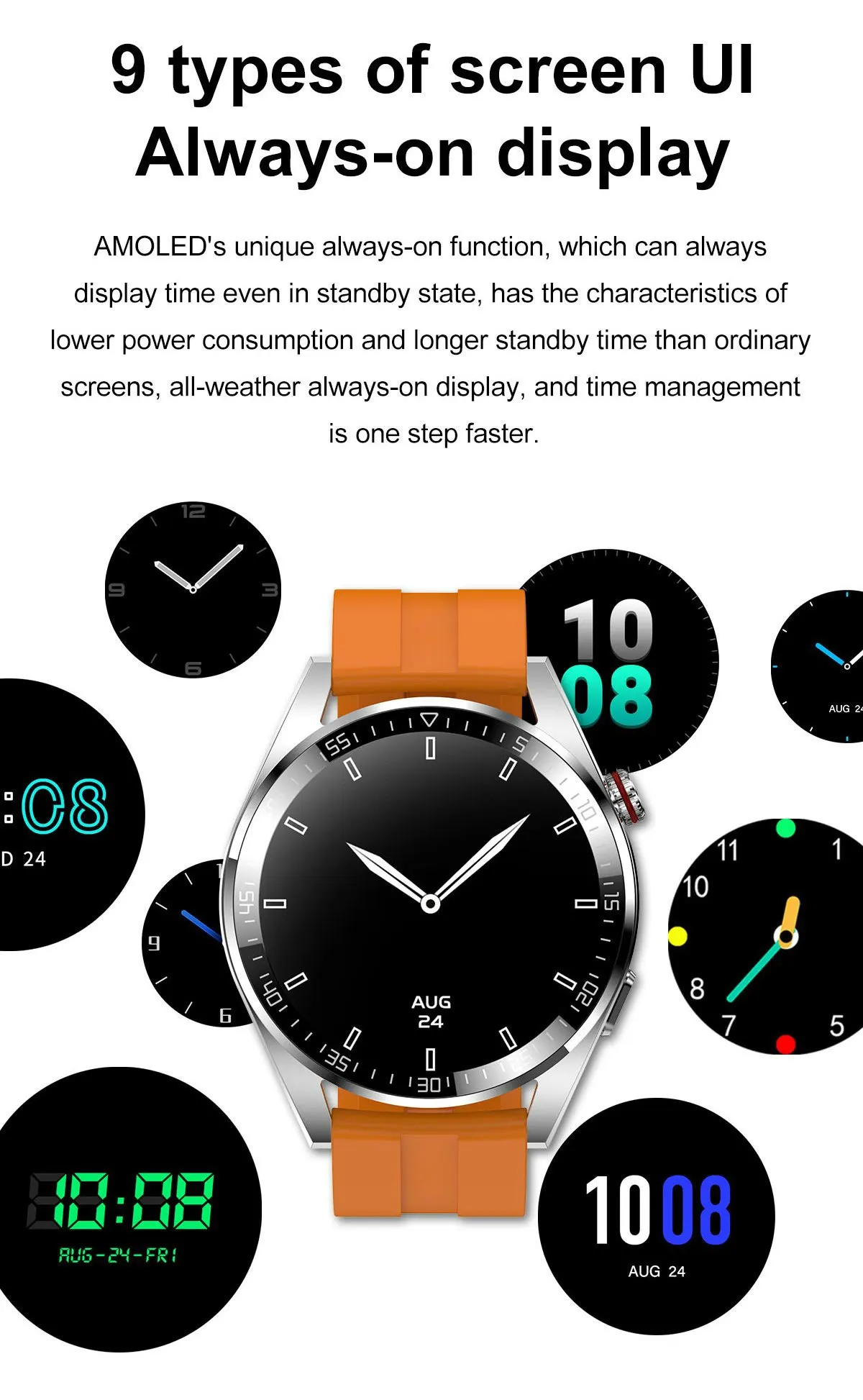 Z30 Pro Smart Watch Men Women Waterproof Wrist Watches 1.43" AMOLED Smartwatch Men Fitness Bracelet Local Music Wristwatch Clock