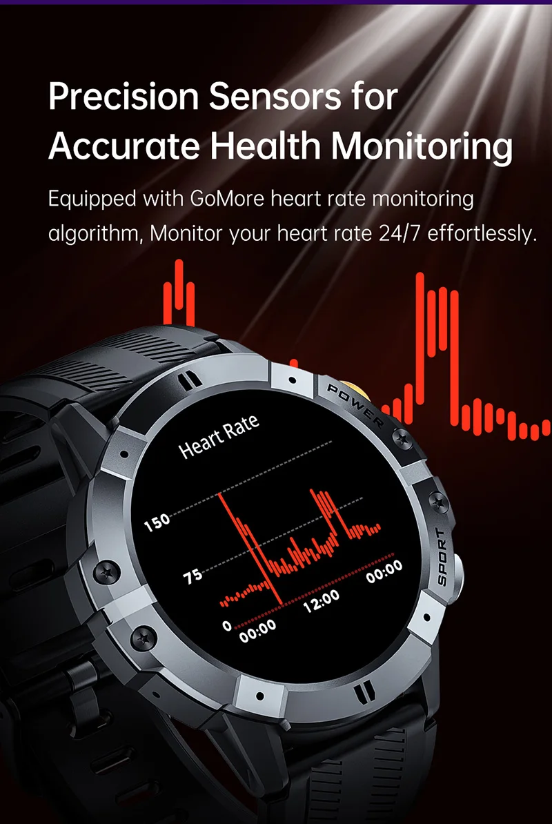 CUBOT C29 SmartWatch 1.52-inch 1ATM Waterproof Sport Watch for Men 410mAh Battery, Bluetooth Call, Heart Rate&24H Health Monitor