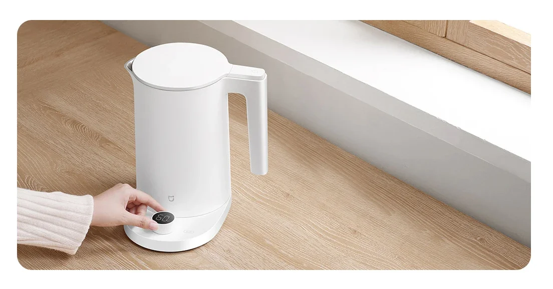 XIAOMI MIJIA Thermostatic Electric Kettle 2 Pro Smart LED Display Screen Stepless Temperature Adjustable Teapot APP Control