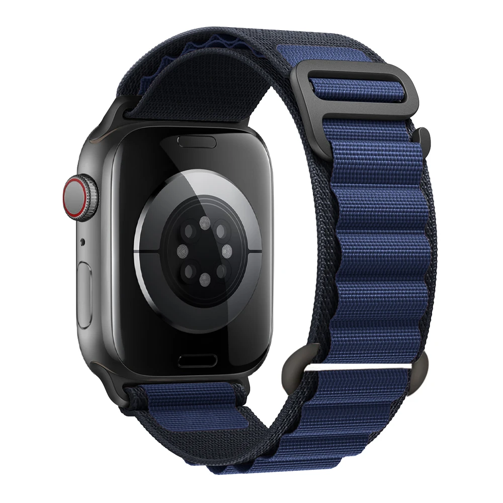 for Apple watch Straps 45mm 46mm 49mm 42mm iwatch Band 44mm 40mm Nylon Alpine bracelet correa Series 10 9 8 7 6 11 12 SE Ultra 4
