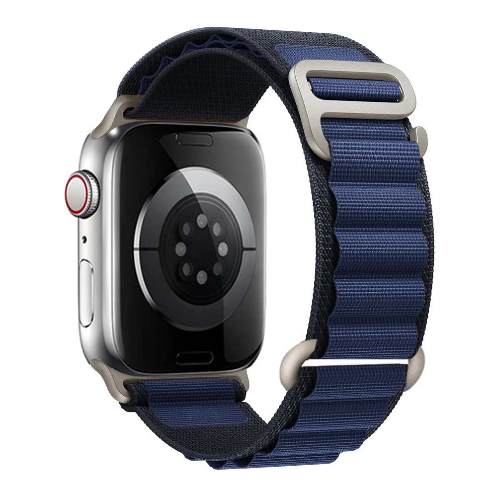 for Apple watch Straps 45mm 46mm 49mm 42mm iwatch Band 44mm 40mm Nylon Alpine bracelet correa Series 10 9 8 7 6 11 12 SE Ultra 4