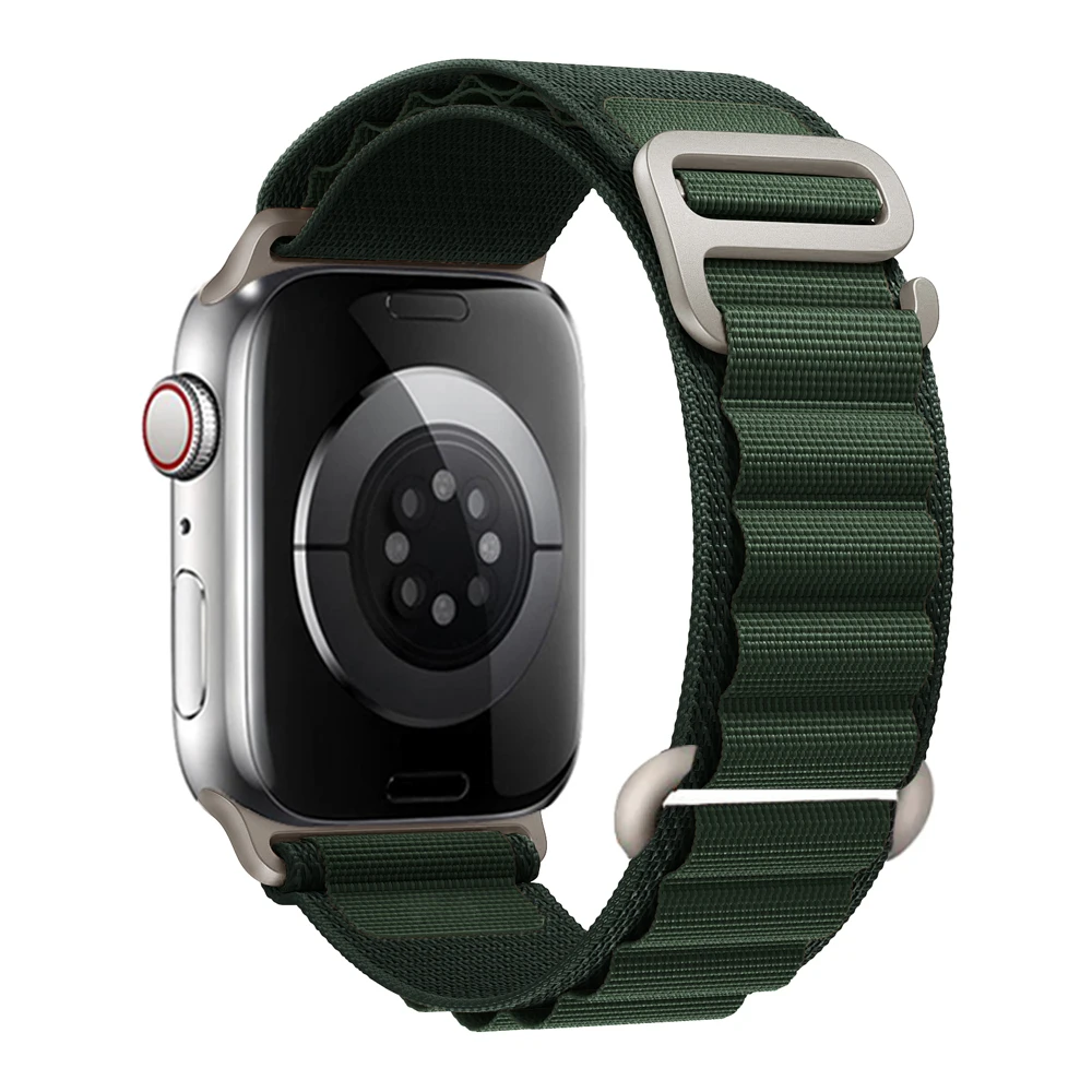 for Apple watch Straps 45mm 46mm 49mm 42mm iwatch Band 44mm 40mm Nylon Alpine bracelet correa Series 10 9 8 7 6 11 12 SE Ultra 4
